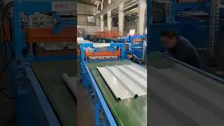 R4 Ribs Roof Panel Roll Forming Machine(with Flying Shear for high working efficiency) #rollformer
