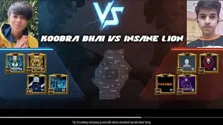 @KoobraBhaiOfficial Vs @insanelion6101  | I KILLED INSANE LION | INSANE LION IN MY MATCH | INSANE LION VS ME