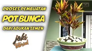 Cara mudah membuat pot bunga