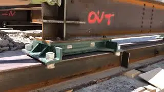 Hilman Rollers with Accu-Roll guides at work rolling out bridge spans
