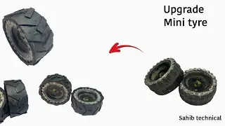 How to upgrade mini tractor tyre 🛞. Tractor के टायर को बदलने new टायर में. #tractortyre #upgrade 