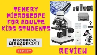 Temery - Microscope for Adults Kids Students, 40X-2000X Microscope for Beginners