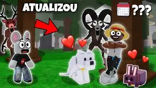 TROQUEI O LARRYZINHO e ADOTEI NOVOS PETS NO 99 NOITES NA FLORESTA do ROBLOX!