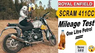 2022 New Royal Enfield Scram 411cc Extreme Mileage Test 😱| Unbelievable😨 | Hindi Vlog |