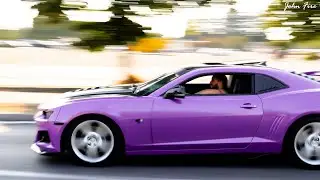 Modified Cars Leaving Car Show - Camaro, Abarth +400HP, SOUNDS & BANGS