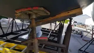 Boat Cradle Damage on Outside