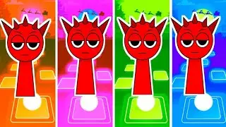 Sprunki tiles hop game! Sprunki zombie coffin dance meme cover song!