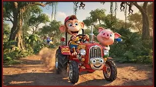 🚜 Jojo The Monkey Aur Uska Magic Tractor | Bacchon Ki Jungle Kahani | 3D Cartoon Hindi Story