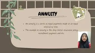 MAT112 - VIDEO ASSIGMENT (COMPOUND INTEREST & ANNUITY)