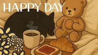 Happy Day ~ It&rsquo;s okay to slow down 🌷【lofi music mix】|Nostalgic Lofi🎶Lazyblackcat