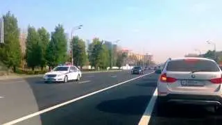 Mahmoud Abbas. Motorcade Palestinian president in Moscow. | Махмуд Аббас. Кортеж в Москве.