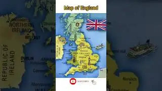 Map of England | #factmystery #shorts