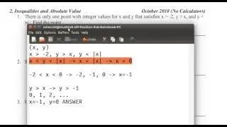 MAML, Inequalities and Absolute Value: Different Conditions