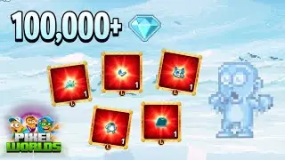 100K+ GEMS XMAS BOOSTER OPENING! | Pixel Worlds