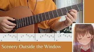 Guitar Girl OST - Scenery Outside the Window | TABS