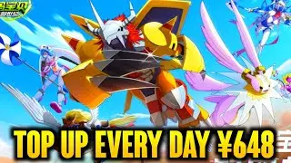 Digimon Pet Evolution Idle RPG - Top Up Every Day &yen;648 , Full Digimon , Resources , Ticket Gacha 