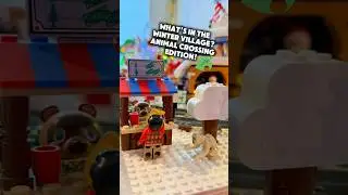 Сцены из LEGO Animal Crossing в нашей зимней деревне в честь ACNH 3.0!