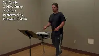 7th Grade Coda Snare Audition Play Along With Sheet Music