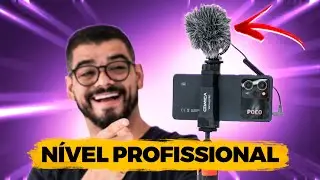 A MELHOR FORMA DE GRAVAR V&Iacute;DEOS COM CELULAR! Este Microfone FAZ DIFEREN&Ccedil;A! Comica VM10 Pro