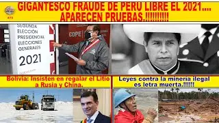 GIGANTESCO FRAUDE DE PERÚ LIBRE EL 2021.... APARECEN PRUEBAS.!!!!!!!!!!