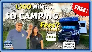 Free RV Camping on Our 1,200 Mile Trip to Sturgis! No Walmart, No Cracker Barrel&rsquo;s