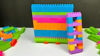 Satisfying DIY Wall, Ladder ASMR/Building Blocks/Lego Building Video/block game