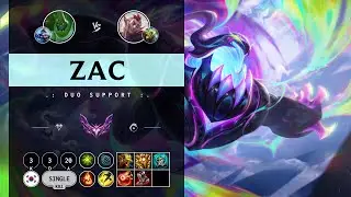 Zac Support vs Rakan - KR Master Patch 14.11