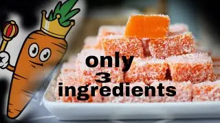 carrot burfi | only 3 ingredients | perfect Rafzz