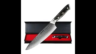 Damascus Chef Knife 8 inch Razor Sharp Professional Cooking Knife 67 Layers  VG10 Steel #fyp