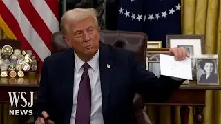 Watch: President Trump Finds Biden&rsquo;s Letter in Oval Office Desk | WSJ News