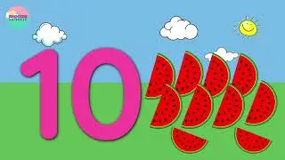 Counting Backwards from 10 to 1 | Learn Counting with colorful Fruits | Numbers 10 to 1