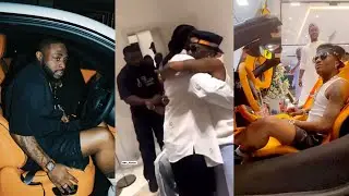 WIZKID BUY NEW CAR TO MEET DAVIDO AND BURNA BOY IN TONY ELUMELU PARTY