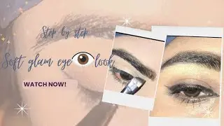 Simple soft glam👁️ simple ✨eye look आइ मेकअप step by step.(Tutorial) #youtube #eyemakeup #tutorial 