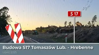Budowa S17 Tomaszów Lubelski - Hrebenne | odc. Potoki - Hrebenne | 2025-07