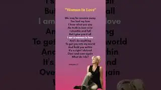 Woman in Love (Verse-2, Chorus) lyrics -  Dana Winner #lyrics #danawinner #womaninlove