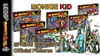 LEGO Monkie Kid 2021 Spring Sets Offic. Images LEGO 80018, 80019, 80020, 80021, 80022, 80023, 80024