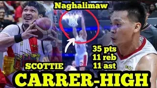 NAGHALIMAW SI SCOTTIE THOMPSON | carrer-high with triple- double sa game 4 | SAN MIGUEL VS GINEBRA