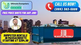 New Bedford Massachusetts - Same Day Dumpster Rentals Starting $294.99