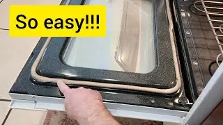 GE oven DOOR SEAL replacement.  EASY!!!