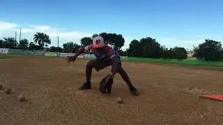 Ejercicio para fildeo! Infield drill!