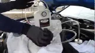 How to Bleed your Nissan 370Z Brakes using Motive Bleeder 0117