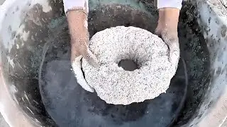 O/White Stoney Donuts🍩Water Tub Crumbling+Dipping @GoldenStarAsmr 