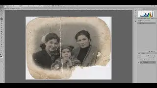 Photo restoration timelapse video.