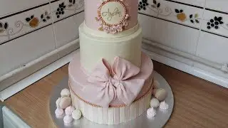 Красивый БАНТ 🎀 из мастики. Лайфак по превращению мастики для обтяжки, в мастику для лепки.