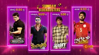 Sunday Blockbuster's | Jaggudada | Ranavikrama | Salaga | Bigil | Udaya TV | Appu | D Boss | Vijay |