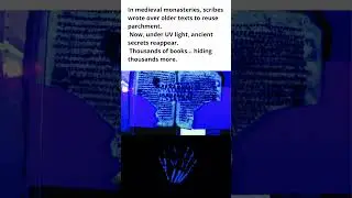 History&rsquo;s ghost writings are returning. #palimpsest #medievalsecrets #shorts #lostknowledge