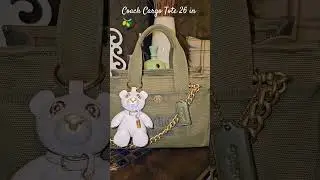 My Bag for tomorrow is Coach Cargo Tote 26 #coachbags #tote #cargotote #handbags #charms @coach