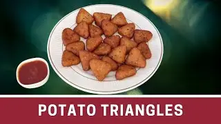 Potato Bites | Crispy Garlic Potato Triangles| Aloo recipes| Snacks Recipe | Potato Recipe.