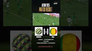 COMOROS vs MALI MATCH RESULT AFCON 2025
