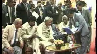 CYBER TOWERS HITECH CITY INAUGURATION BY AB, VAJPAYEE and NCBN - Nov-22-1998